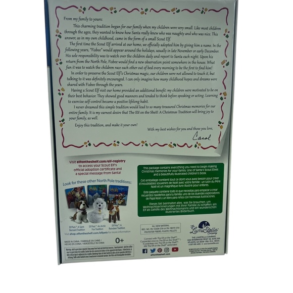 The Elf On The Shelf Brown Boy A Christmas Tradition Doll Book Hispanic Blaxican - Picture 4 of 4